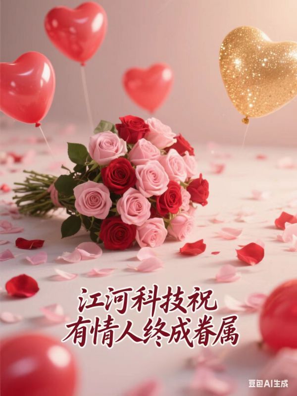 七夕良辰至，愛(ài)意漫星河。江河科技祝愿每對(duì)有情人，既能共享朝朝暮暮的溫情，也能攜手奔赴歲歲年年的美好!